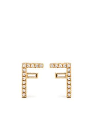 fendi earrings farfetch|Fendi pierced earrings.